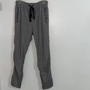 AMERICAN STITCH PLAID PANTS WITH ELASTIC WAISTBAND AND DRAWSTRING SIZE MEDIUM